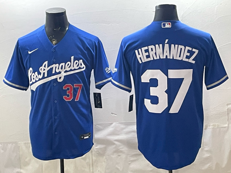 Men Los Angeles Dodgers #37 Hernandez blue Game 2026 Nike MLB Jersey 0408003